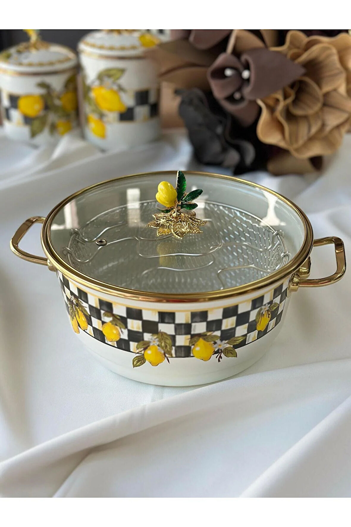 Linda Emaye Kızartma Tenceresi 22 Cm