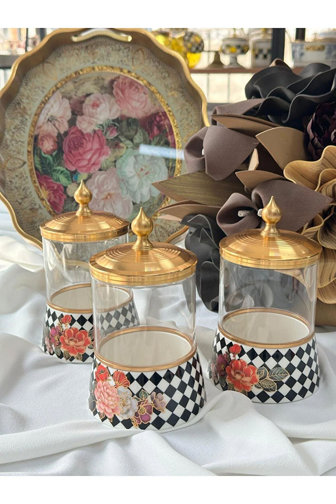 Floral 3'lü Baharatlık