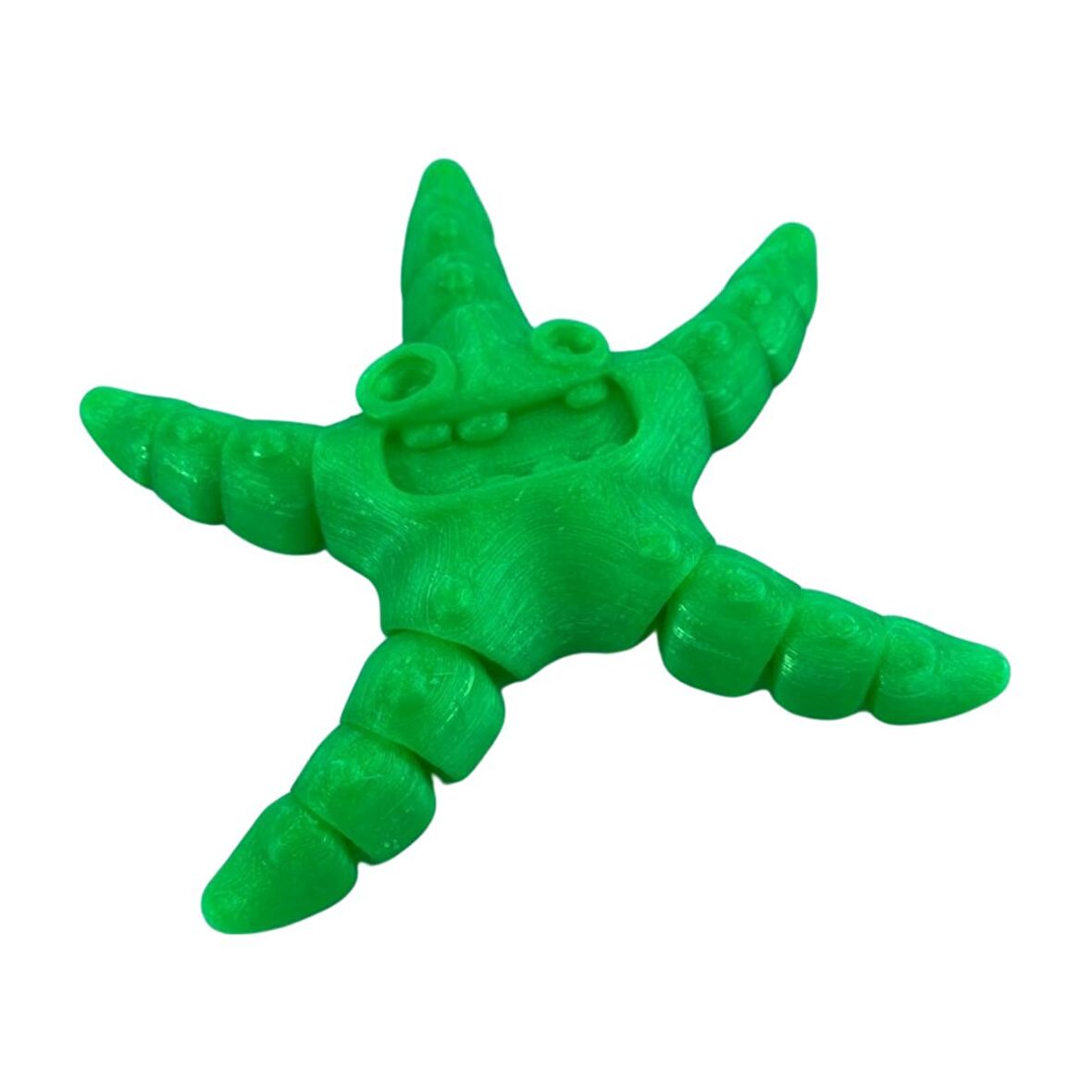 3D Hareketli Deniz Yıldızı Oyuncak - Neon Yeşili