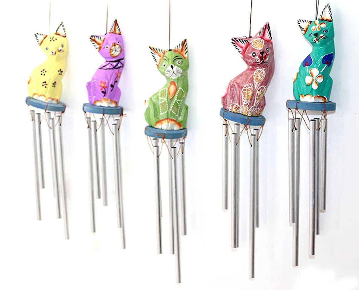 MDB Üstü Ahşap Altı Metal Rüzgar Çanı