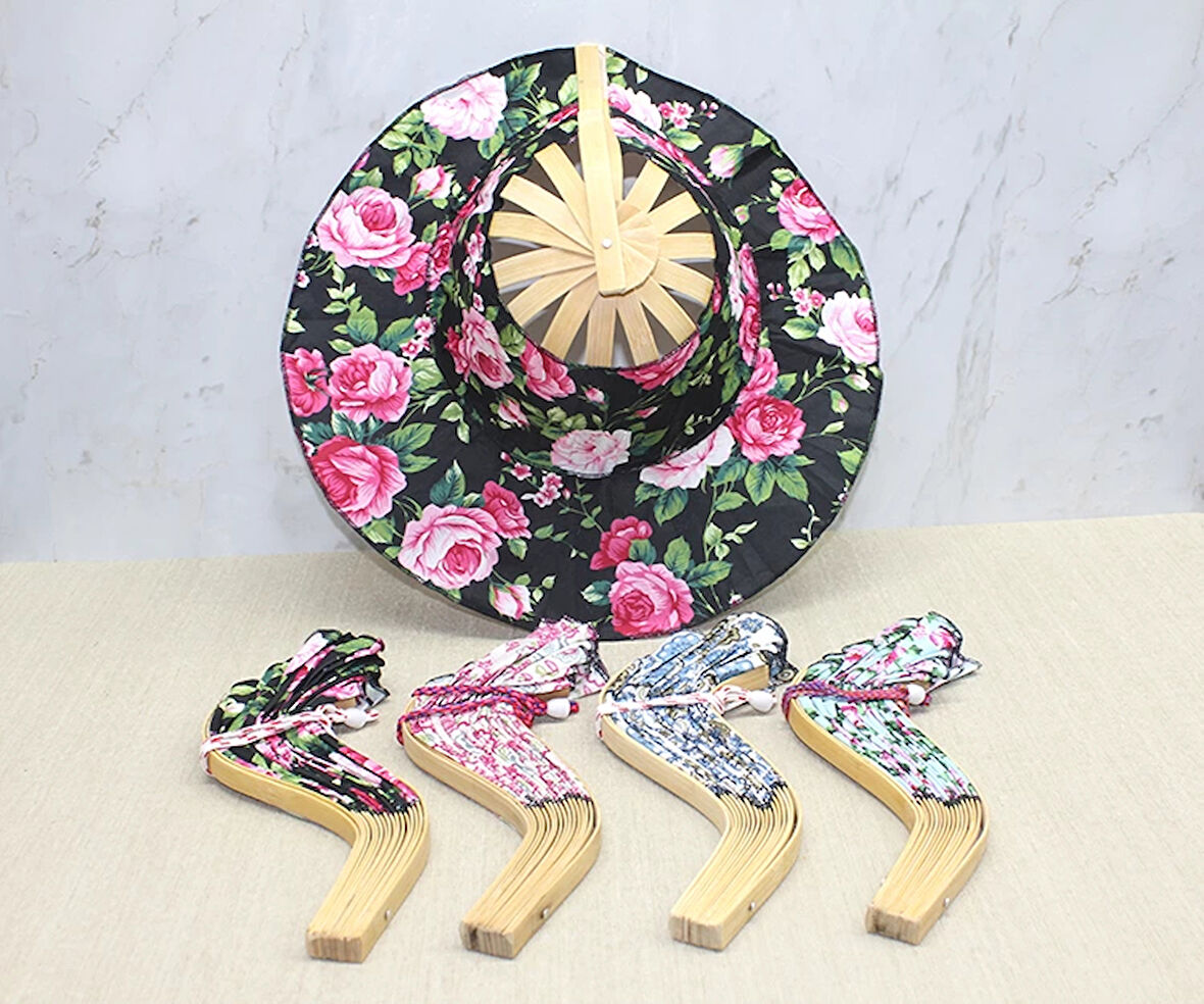 MDB Ahşap Şapkalı Yelpaze