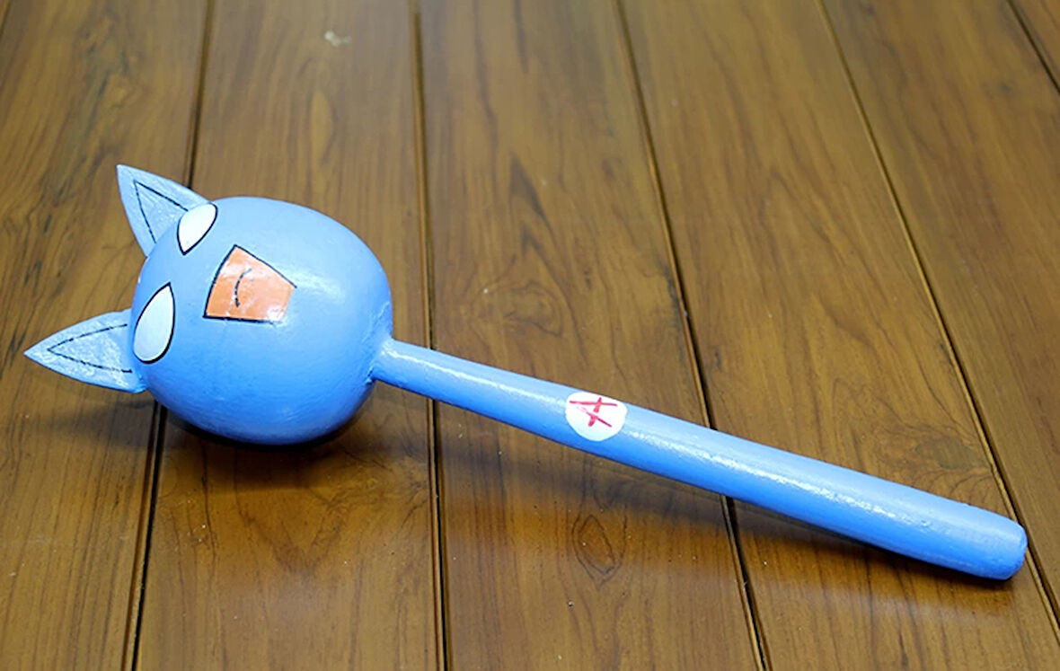 MDB Ahşap Kedili Marakas Tekli Model 1