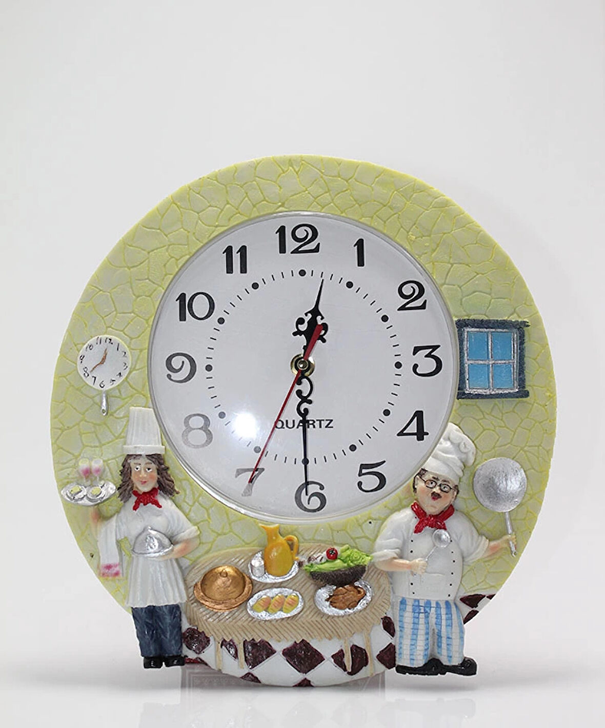 MDB Aşçı Tasarımlı Polyester Duvar Saati Model 5