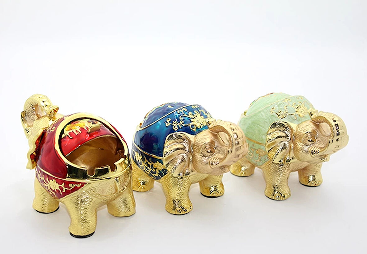 MDB Metal Fil Figürlü Küllük Model 3