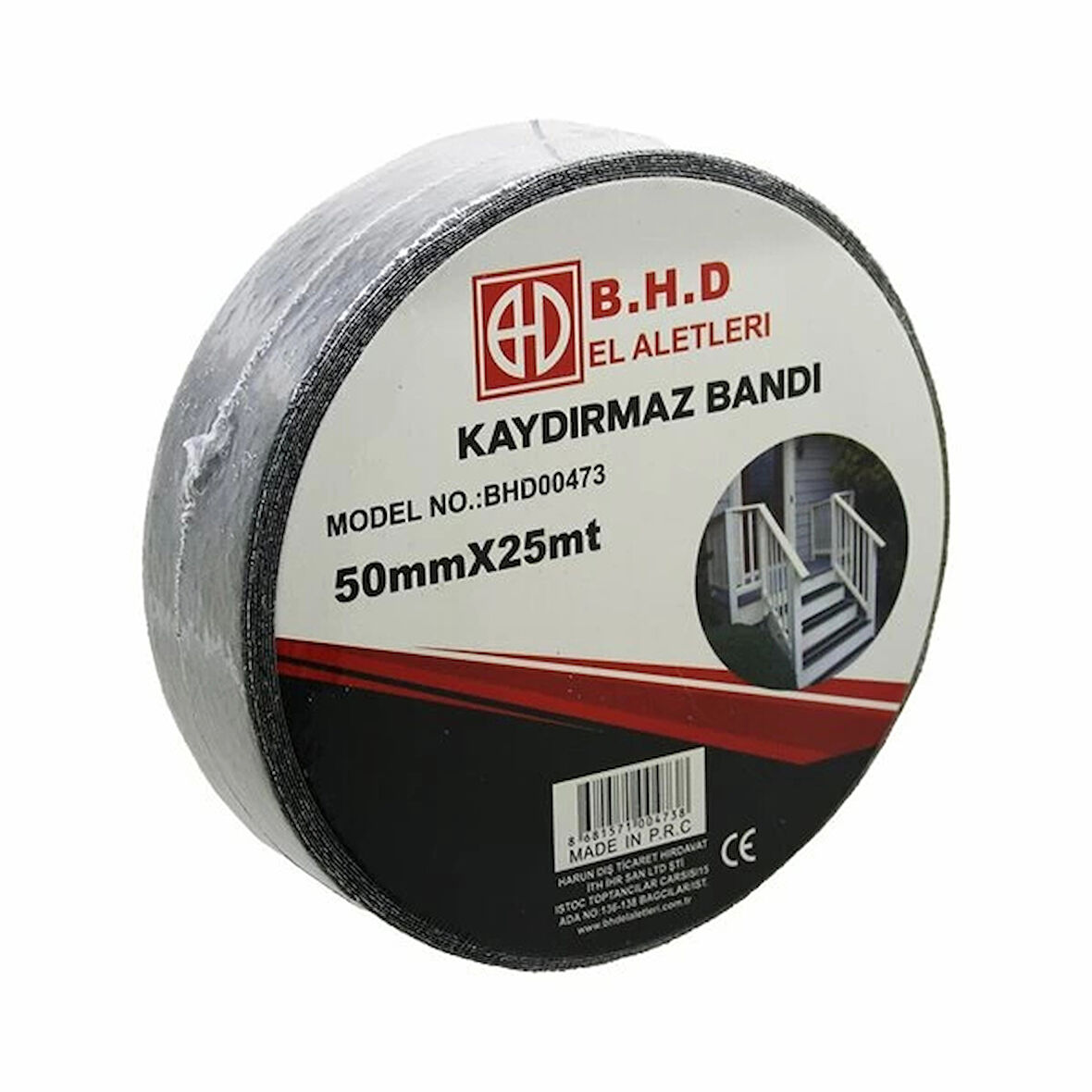 MDB Kaydırmaz Siyah Bant 50 mm X 25 mt