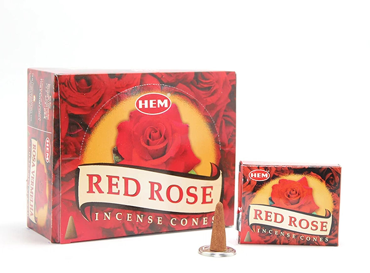 MDB Red Rose Aromalı Konik Tütsü
