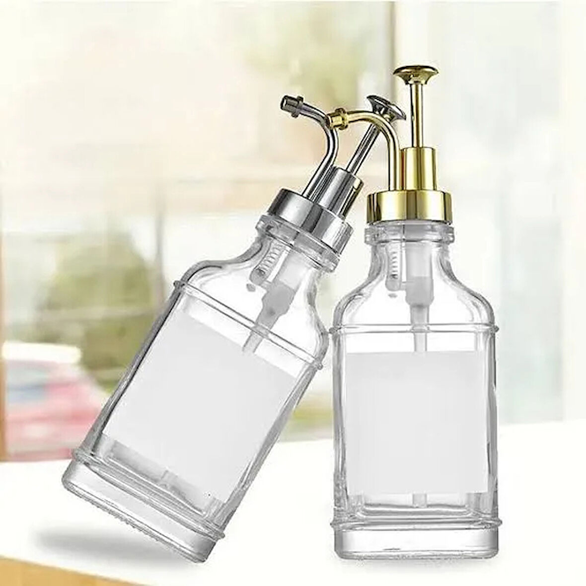 MDB Cam Sıvı Sabunluk Losyonluk Krom