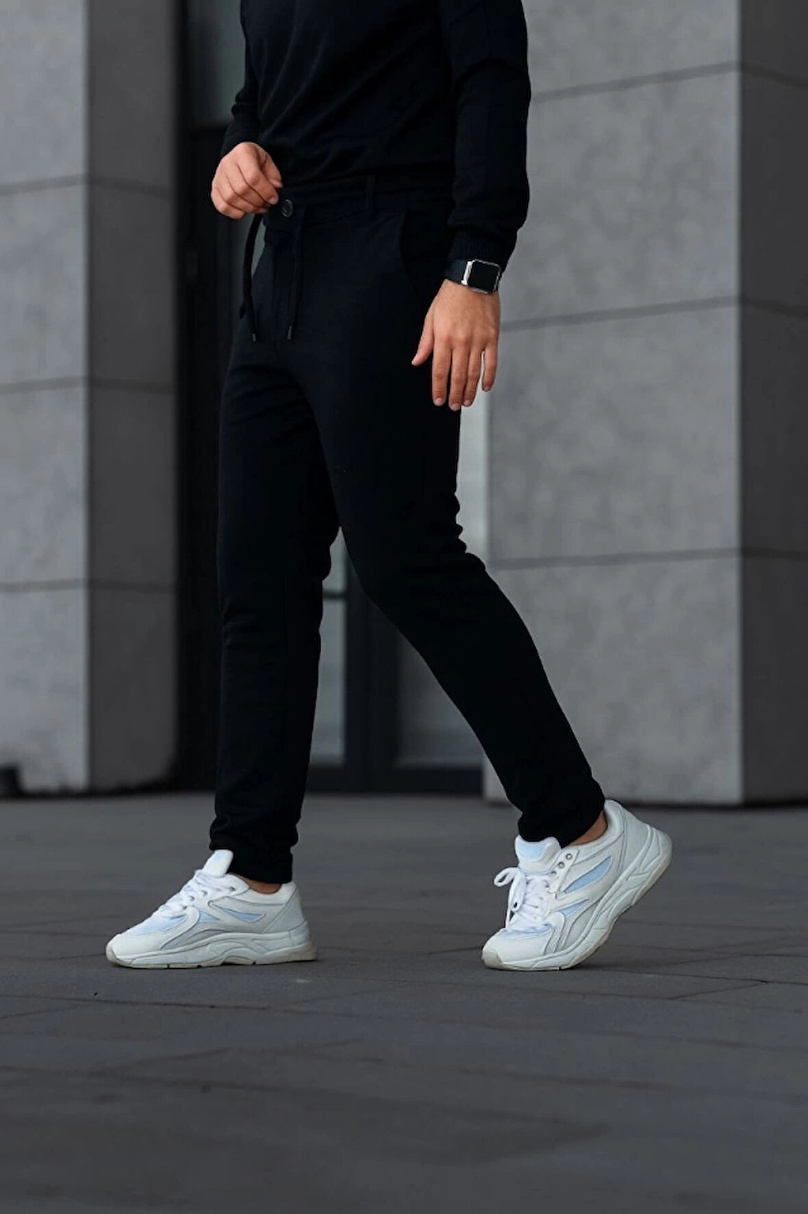 MDB Erkek Diagonel ikro Dokulu Cepli Pantolon  iyah