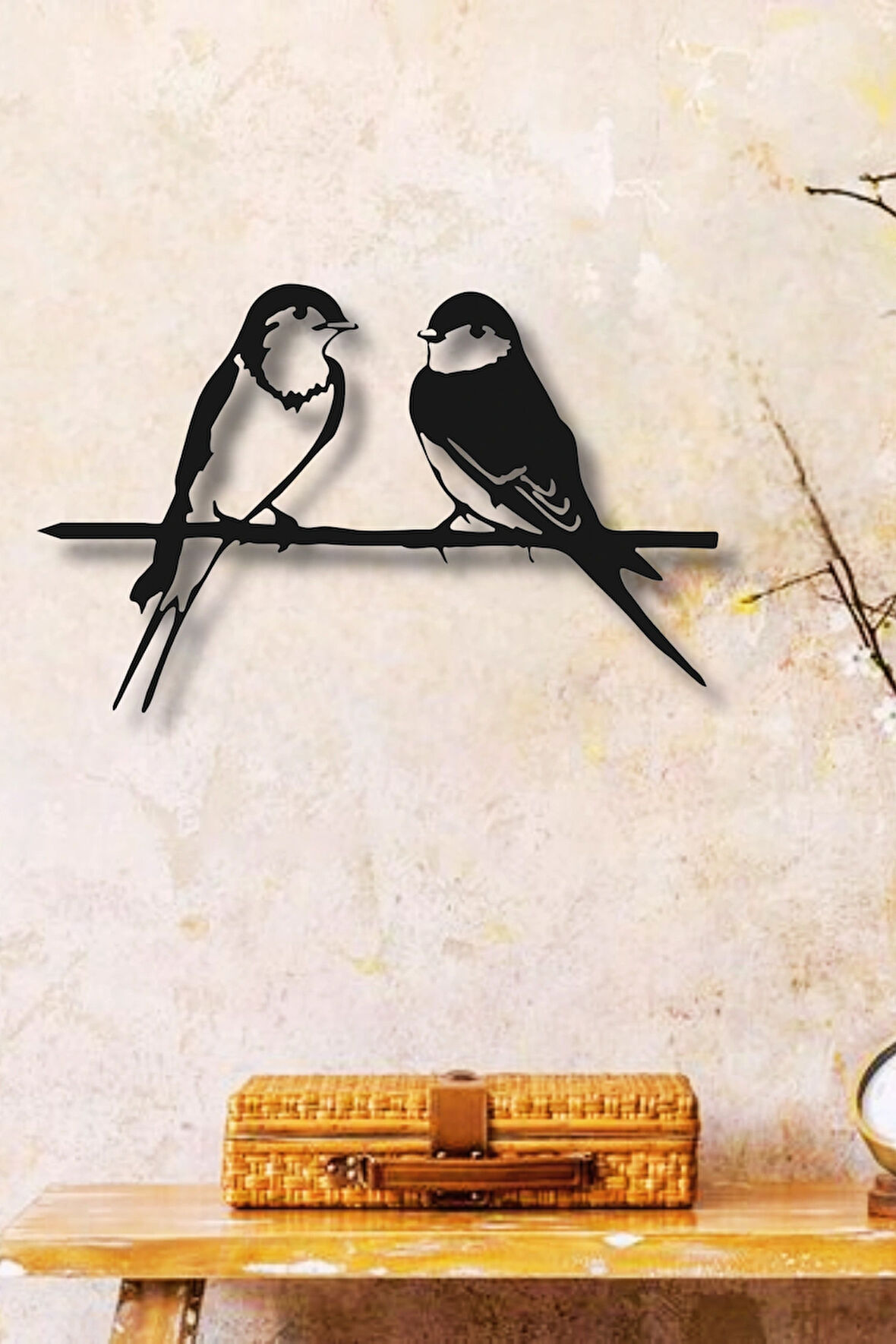 KUŞLAR METAL DUVAR DEKORU