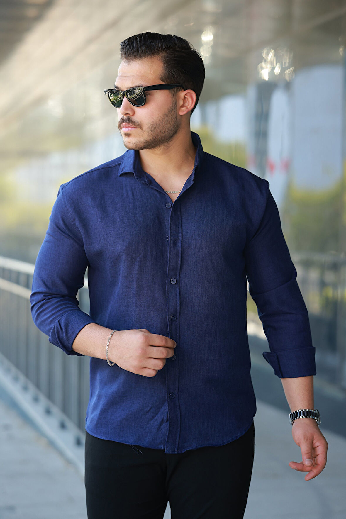 Erkek Uzun Kollu Gömlek