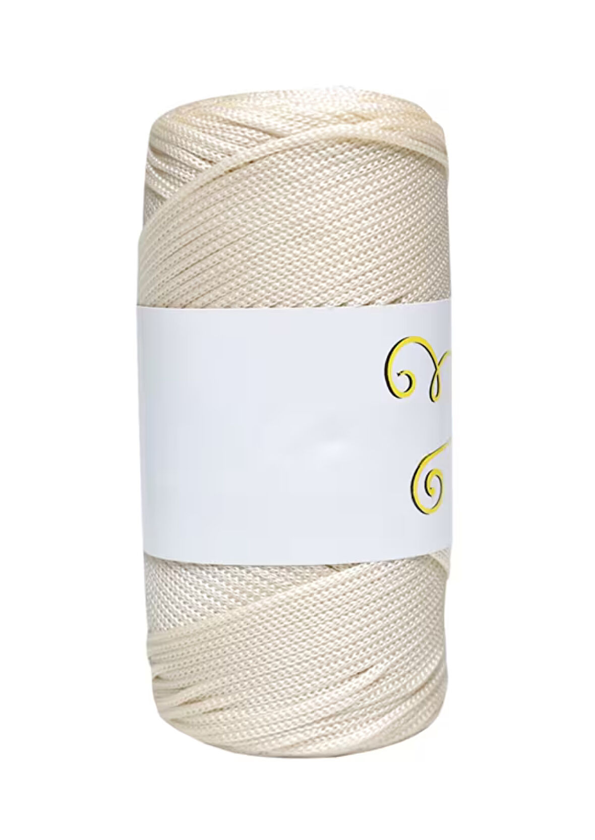 Makrome İpi 3mm  Polyester Ekru