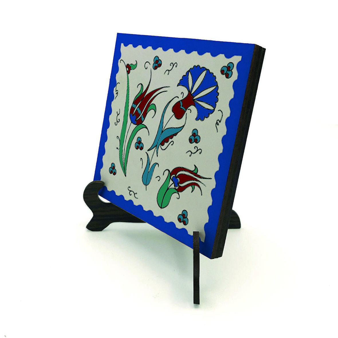 Osmanlı İznik Çini DeseniBaskılı MDF Masaüstlük