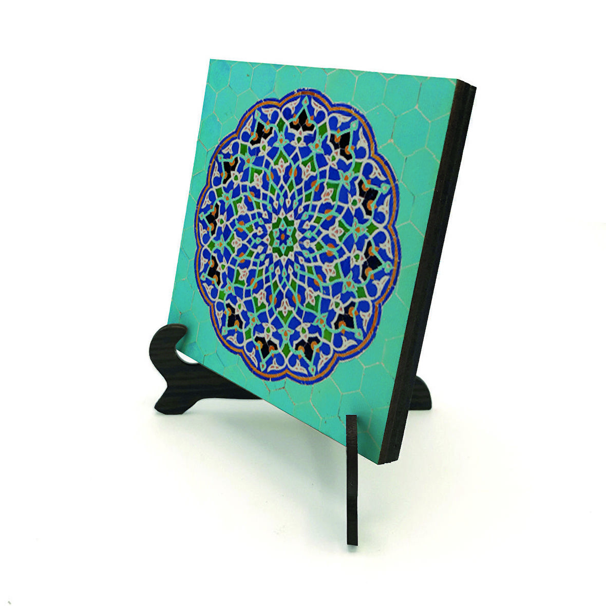 Cuma Cami Çinisi (İran)Baskılı MDF Masaüstlük