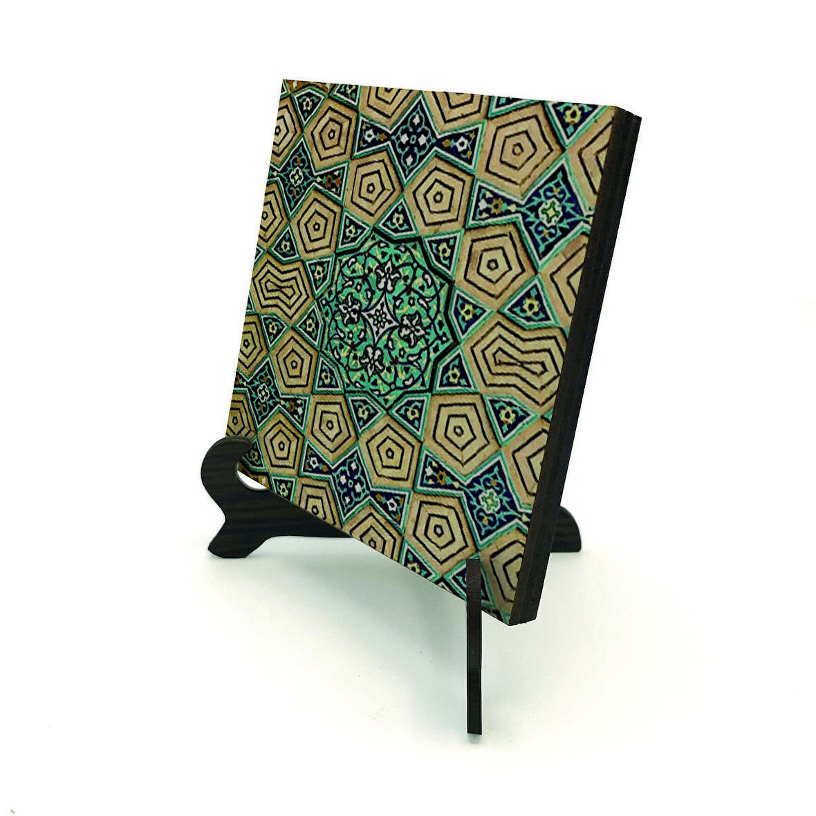 Geometrik Rumi DesenBaskılı MDF Masaüstlük