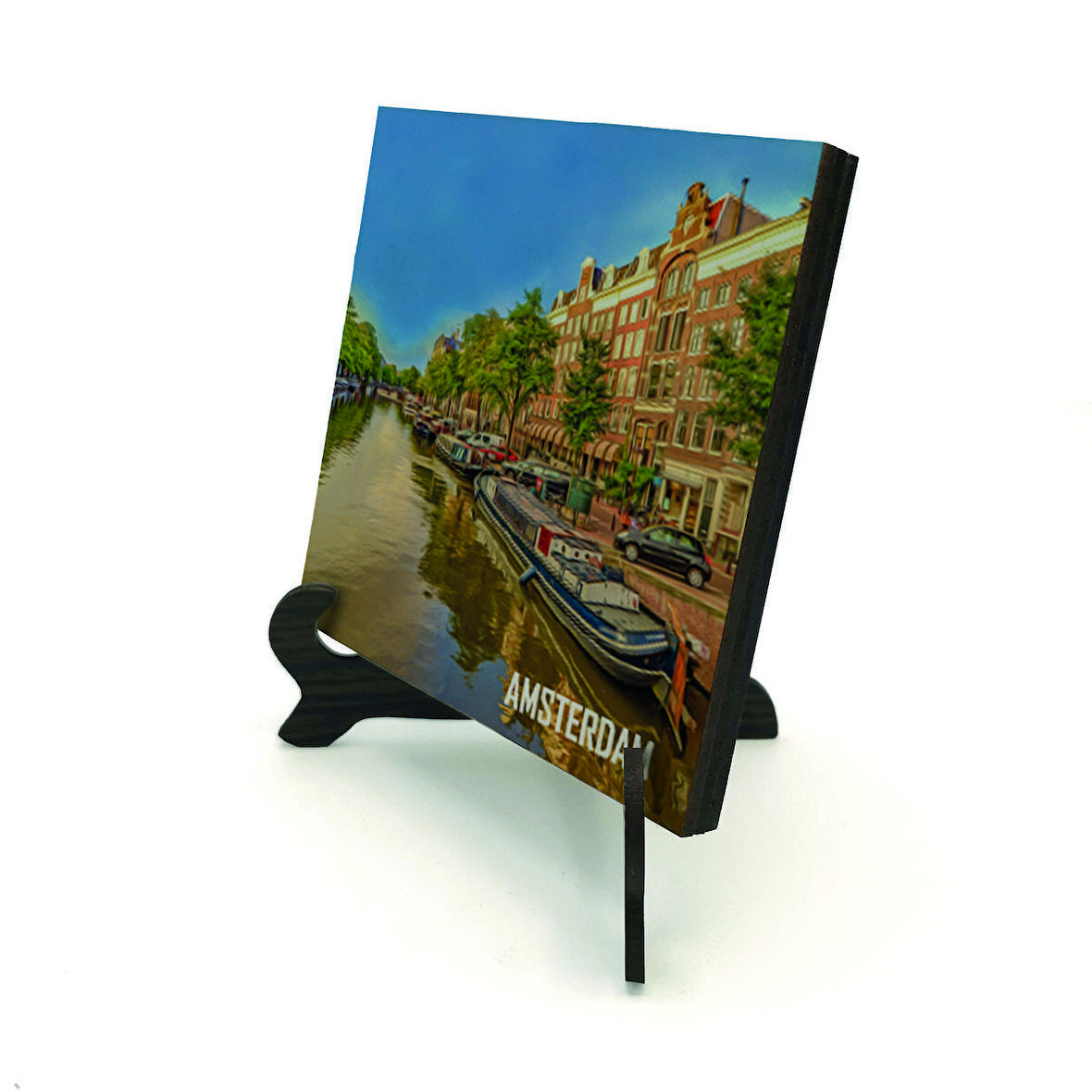 Amsterdam GörseliBaskılı MDF Masaüstlük