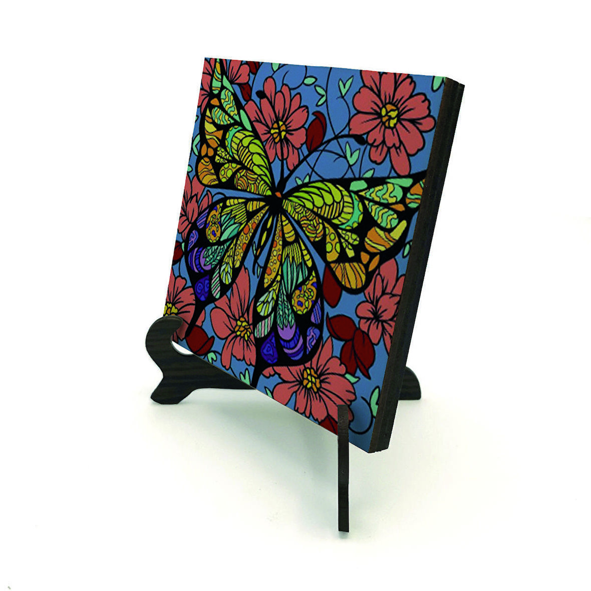 KelebekBaskılı MDF Masaüstlük