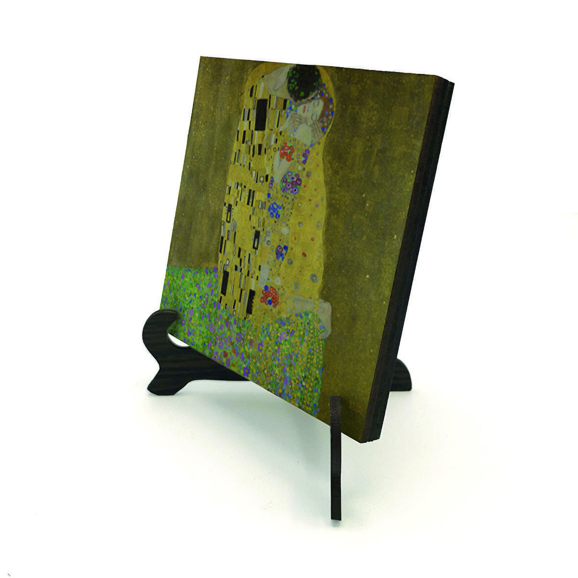 Öpücük (Gustav Klimt, 1907)Baskılı MDF Masaüstlük