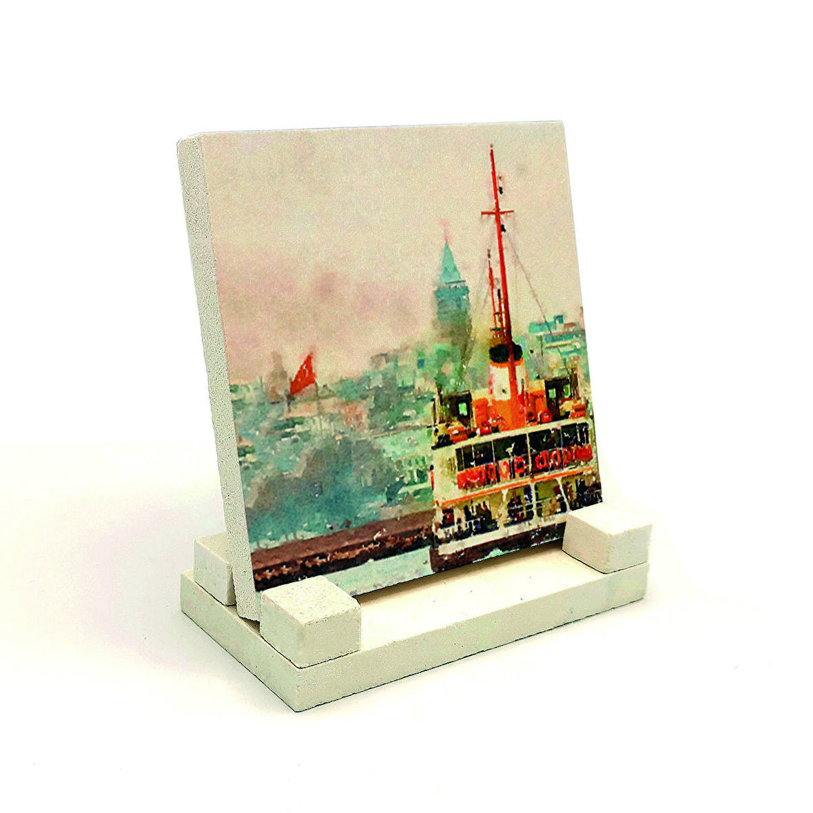 İstanbul VapurBaskılı MDF Masaüstlük