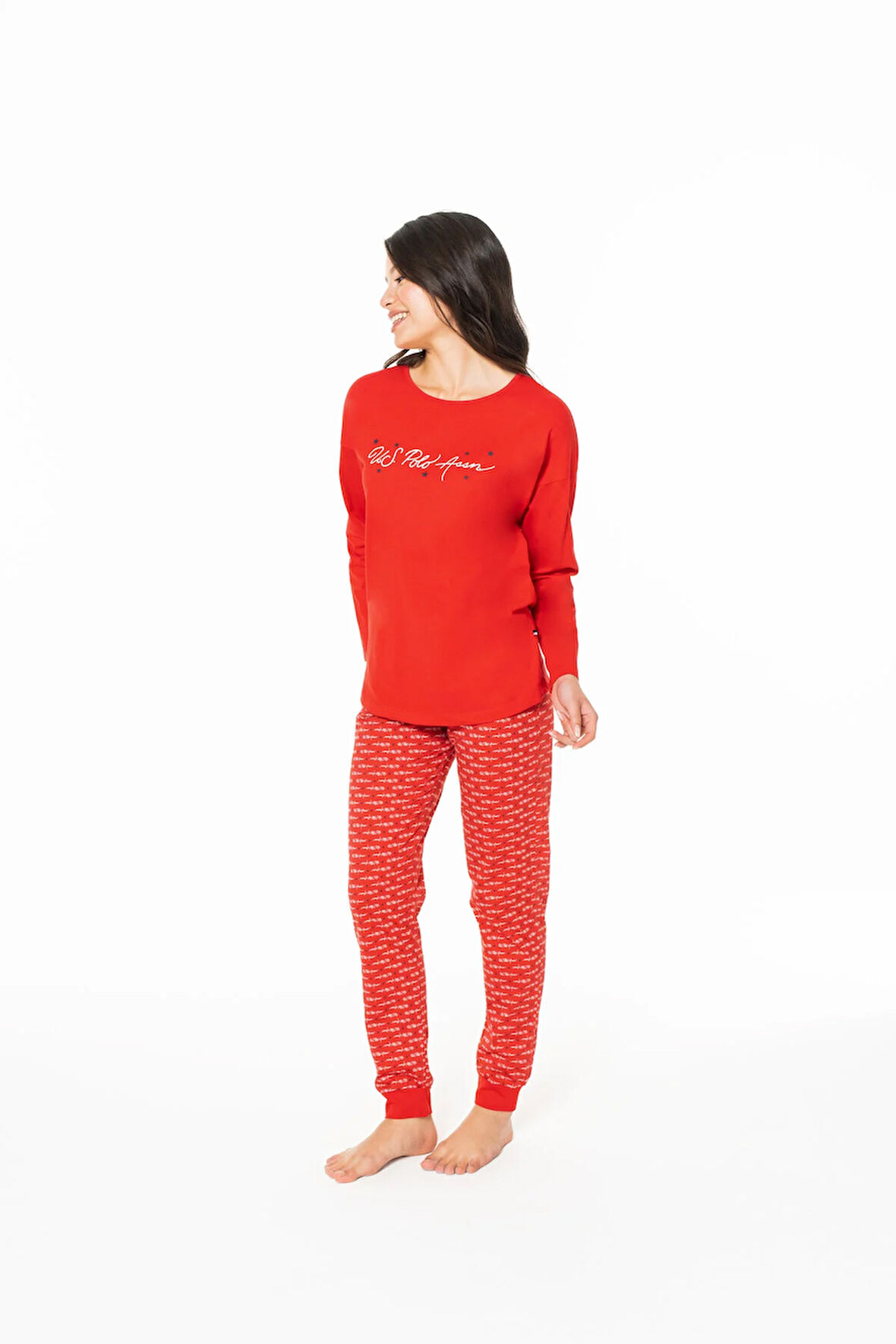 Kadın Pamuklu Lisanslı Pijama Takımı 20147