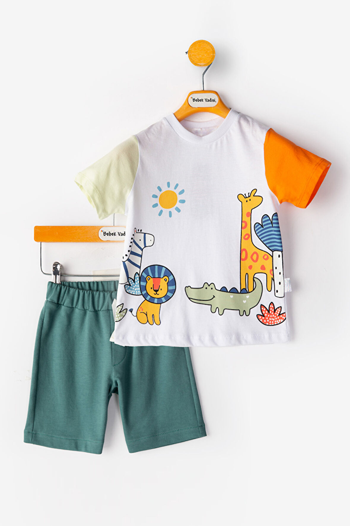 Erkek Çocuk Yazlık Takım Erkek Bebek ikili Takım Erkek Bebek Şortlu Takım Erkek Bebek alt ust Takım
