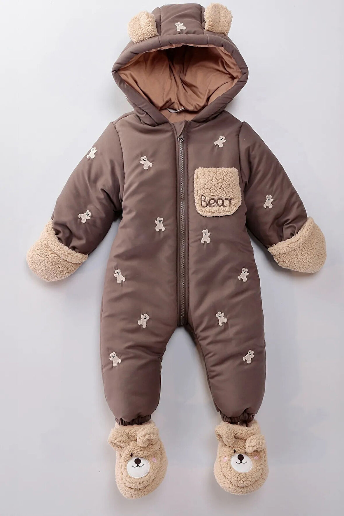 Ayılı Erkek Bebek Astronot Tulum Bebek Tulum Kozmonot Tulum Çocuk Astronot Tulum Bebek Astronot Mont