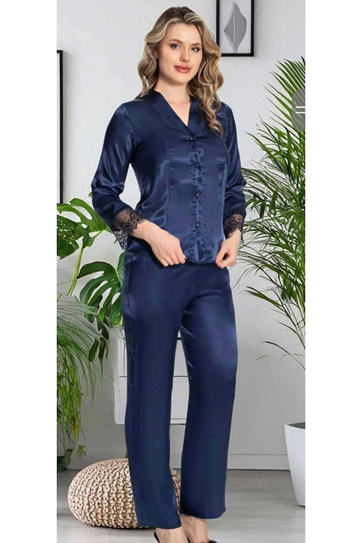 Kutulu Çeyizlik Saten Dantelli Altılı Set-360