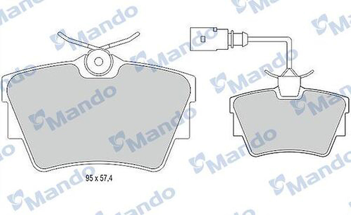 Mando MBF015023 Arka Fren Balatası Trafic II III Vivaro 1.6DCI 1.9 2.1 4414029