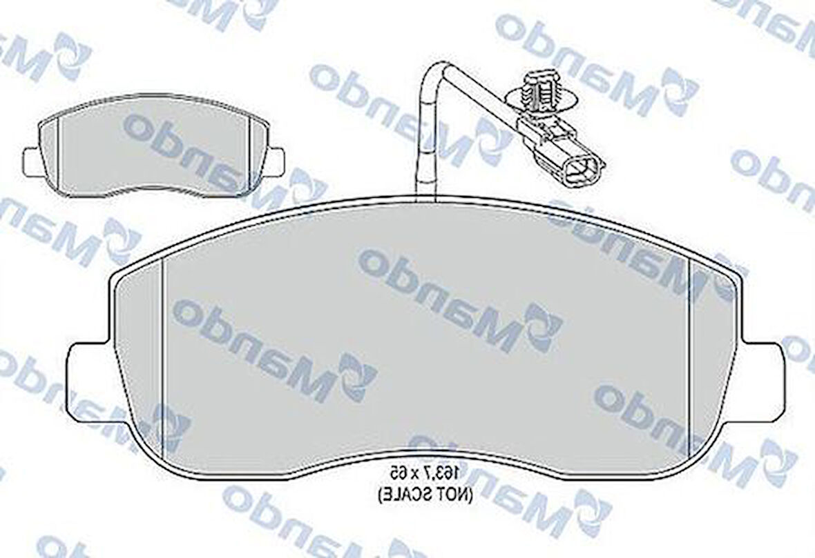Mando MBF015042 Ön Fren Balatası Master III 10-Movano 10- 93167551
