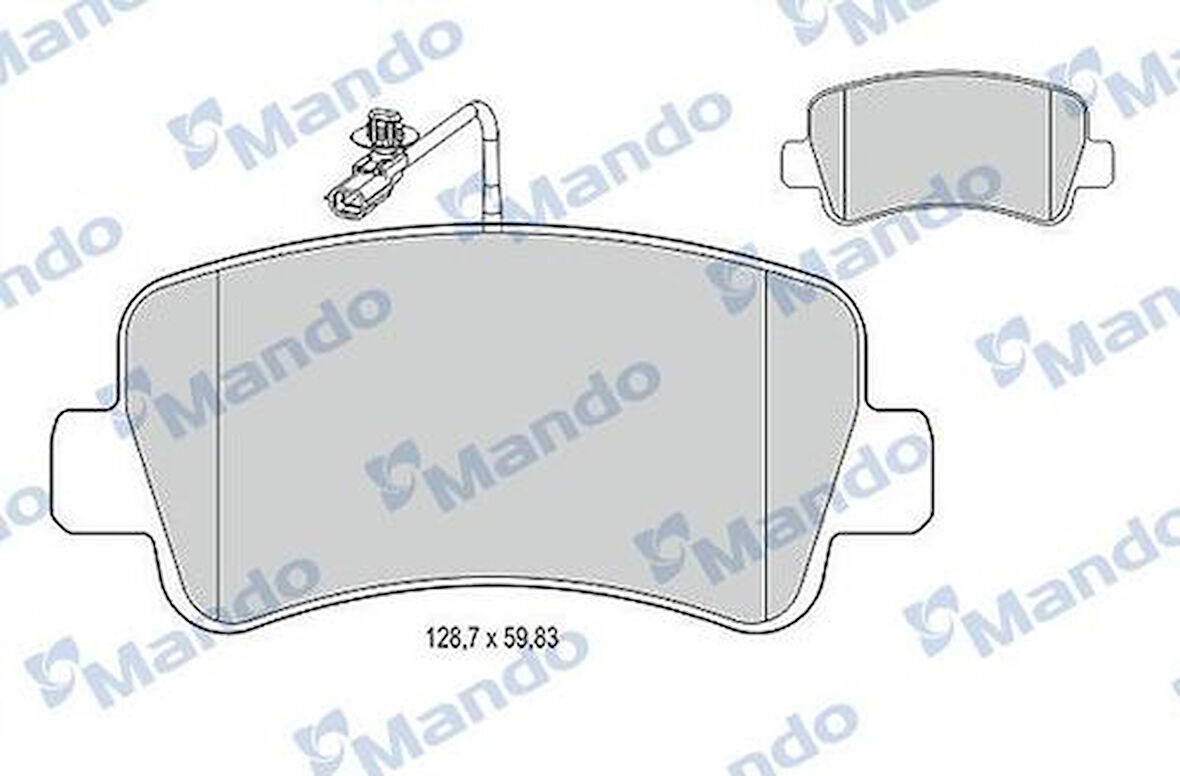 Mando MBF015044 Arka Fren Balatası Master III Movano B 2.3CDTI 07 10-Tek Teker 4420066