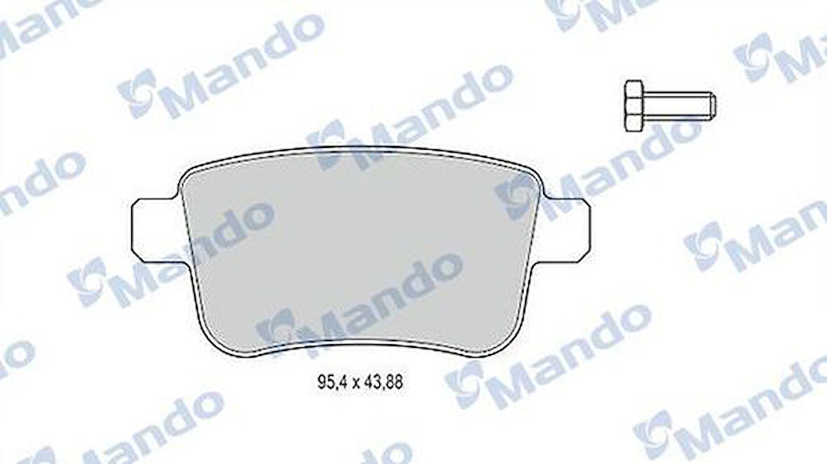 Mando MBF015241 Fren Balatası Arka Renault Kangoo III-Mercedes-Benz-Jıtan Bm 07- 440606267R