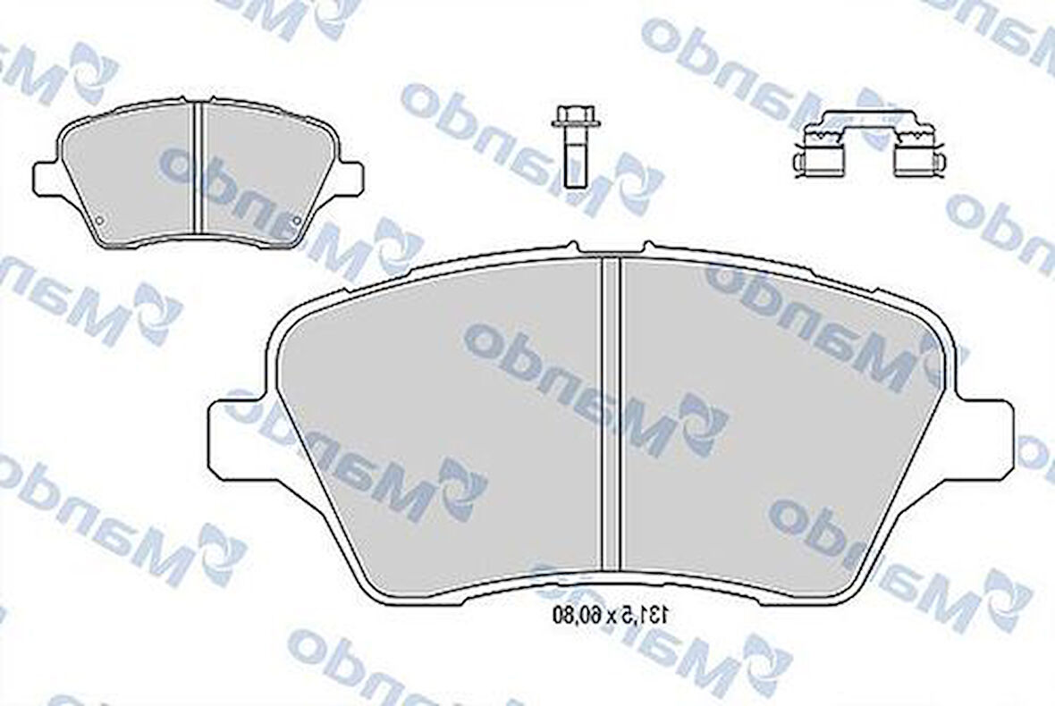 Mando MBF015279 Fren Balatası Ön(Meay1J 2K021 Aa) Ford B-Max-Tourneo Courier Bm 12- AY112K021CA