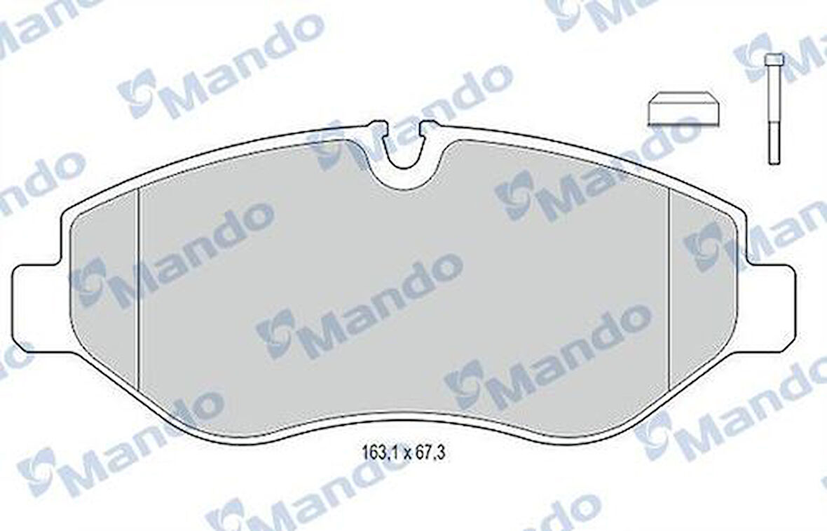Mando MBF015671 Fren Balatası Ön Vito W639 07-Vito W447 14-Crafter 06-Sprinter 06- 2E0698151
