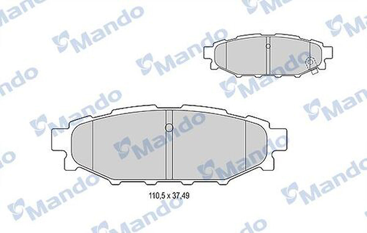 Mando MBF015825 Arka Fren Balatası Forester 2.0 2.5 09-12 Impreza 08-12 Outback 03-11 Legacy 03-10 26696AG030
