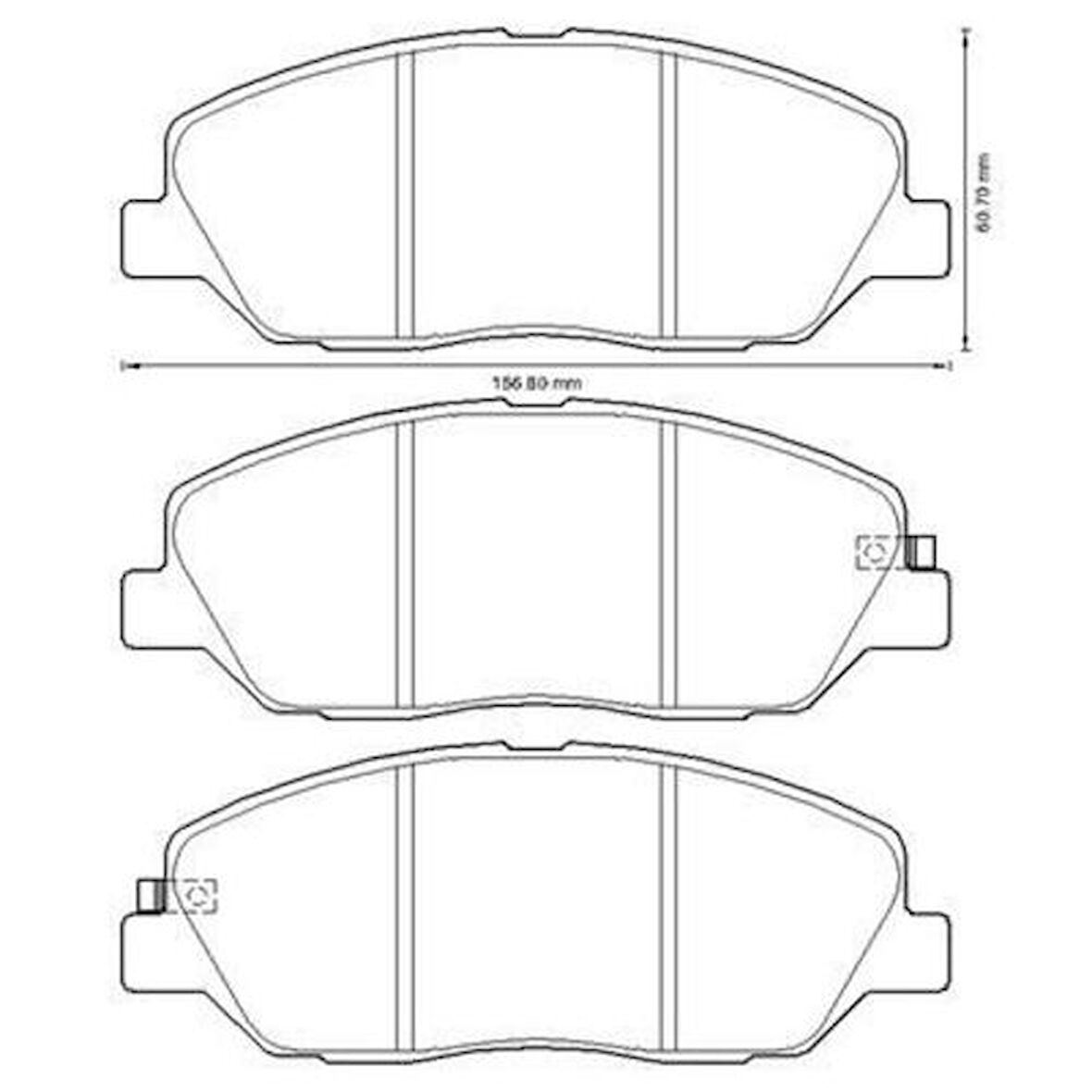 Mando MPH38 Mando| Hyundai | Santa Fe Sorento 06-| Fren Balatası Ön 581012BA10