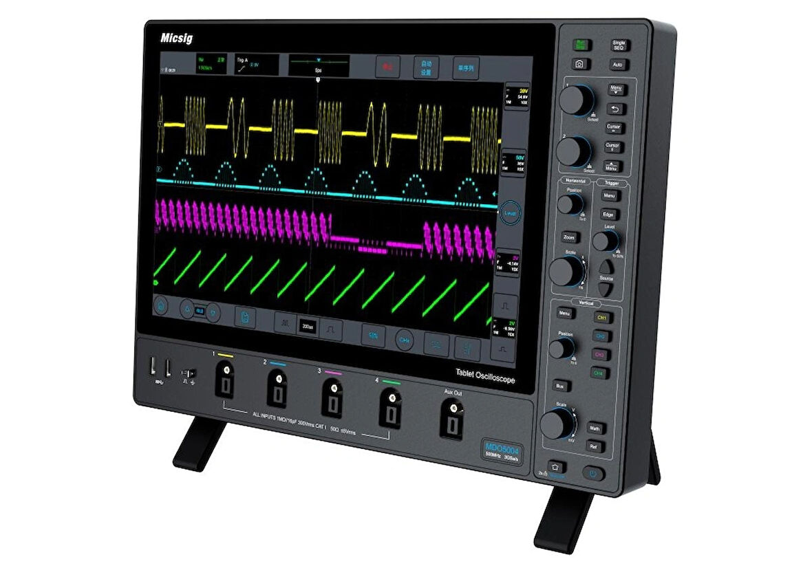 MICSIG MDO2504 Dijital Osiloskop 250Mhz, 4 Kanal
