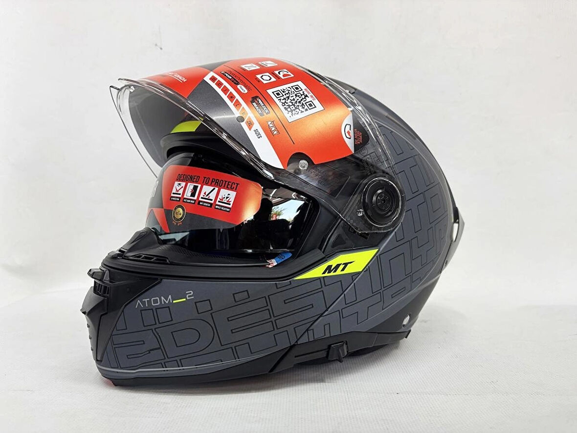 MT Atom 2 Sv Destiny C2 Mat Çene Açılır İç Güneş Vizörlü 2XL