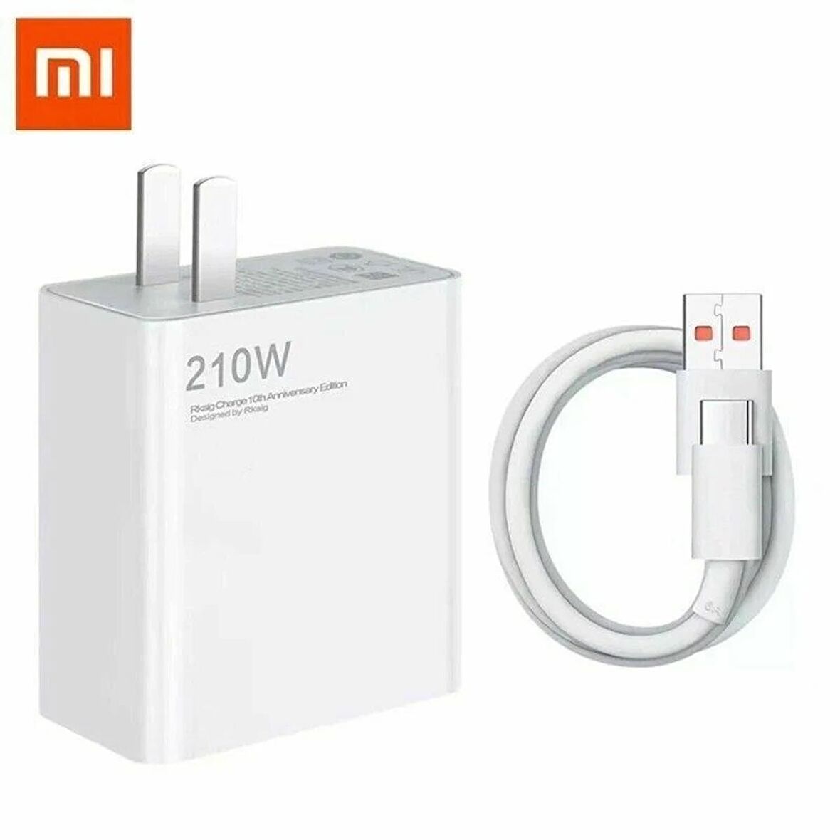 Xiaomi 210W Turbo Şarj Cihazı MDY-13-EU Type-C şarj kablosu Redmi Mi Telefon Uyumlu şarj Kablosu 6A Uyumlu Turbo Başlık + Data Şarj Kablo