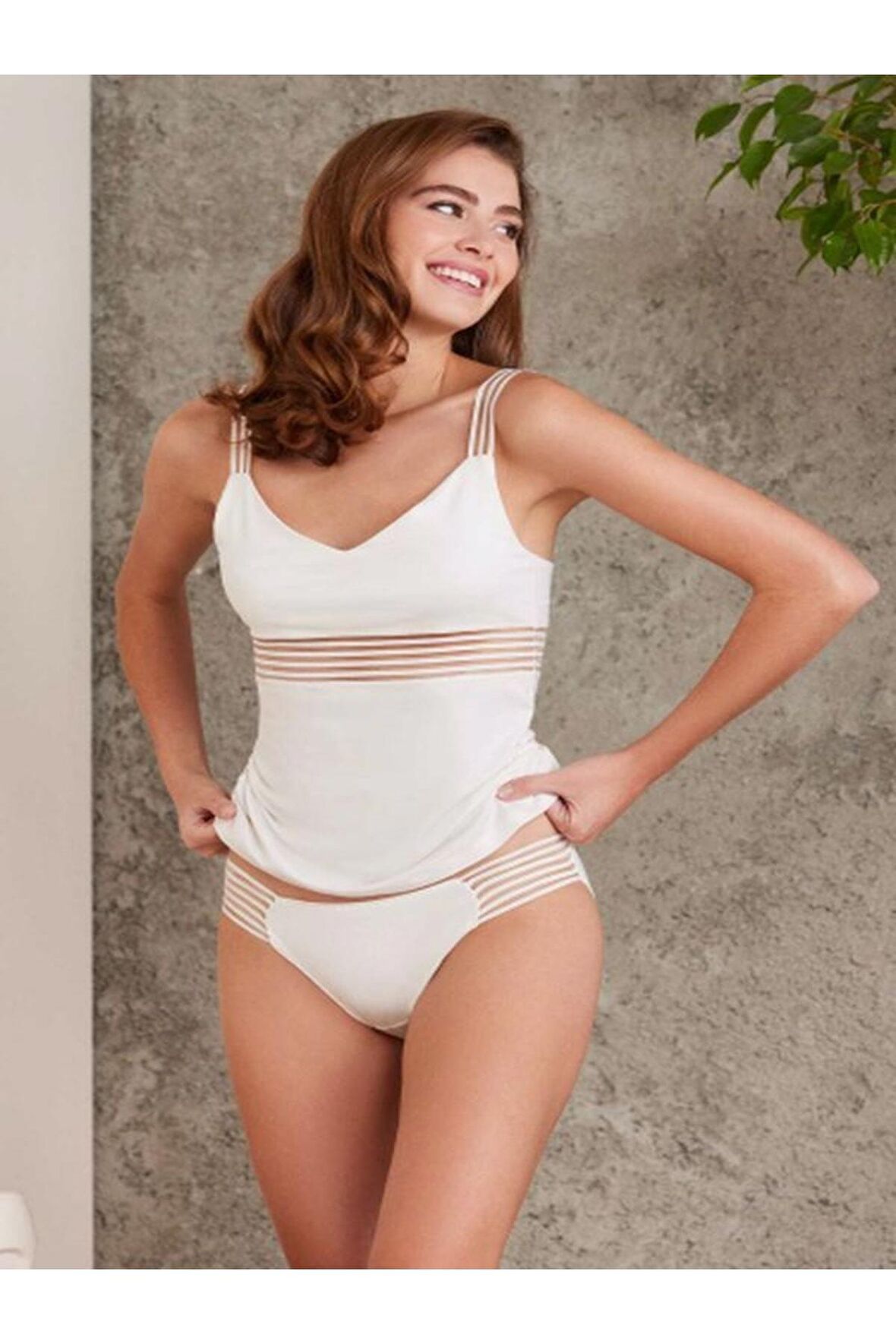 Dantelli Penye Atlet Külot / Kaşkorse Set - 300