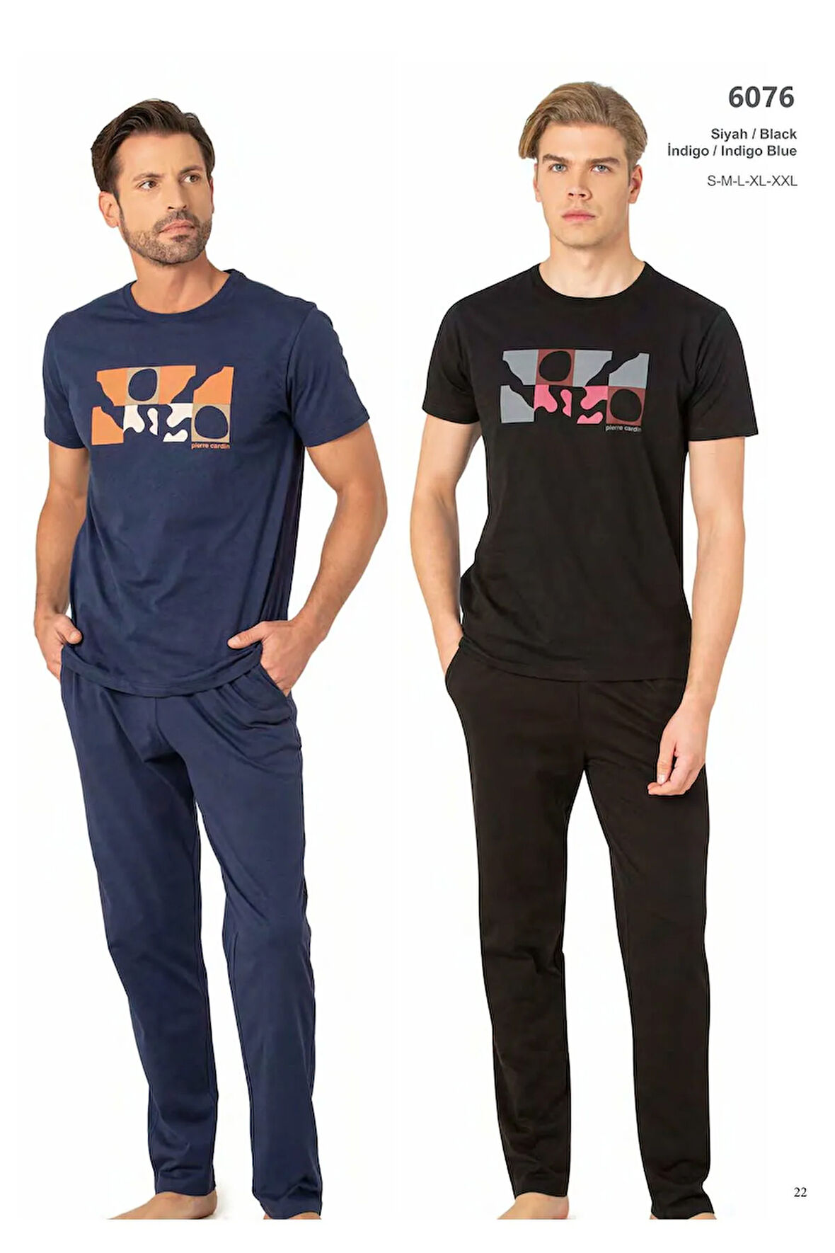 Erkek Yazlık Yeni Sezon Pamuklu Günlük Penye Kısakol Pijama Takım  6076
