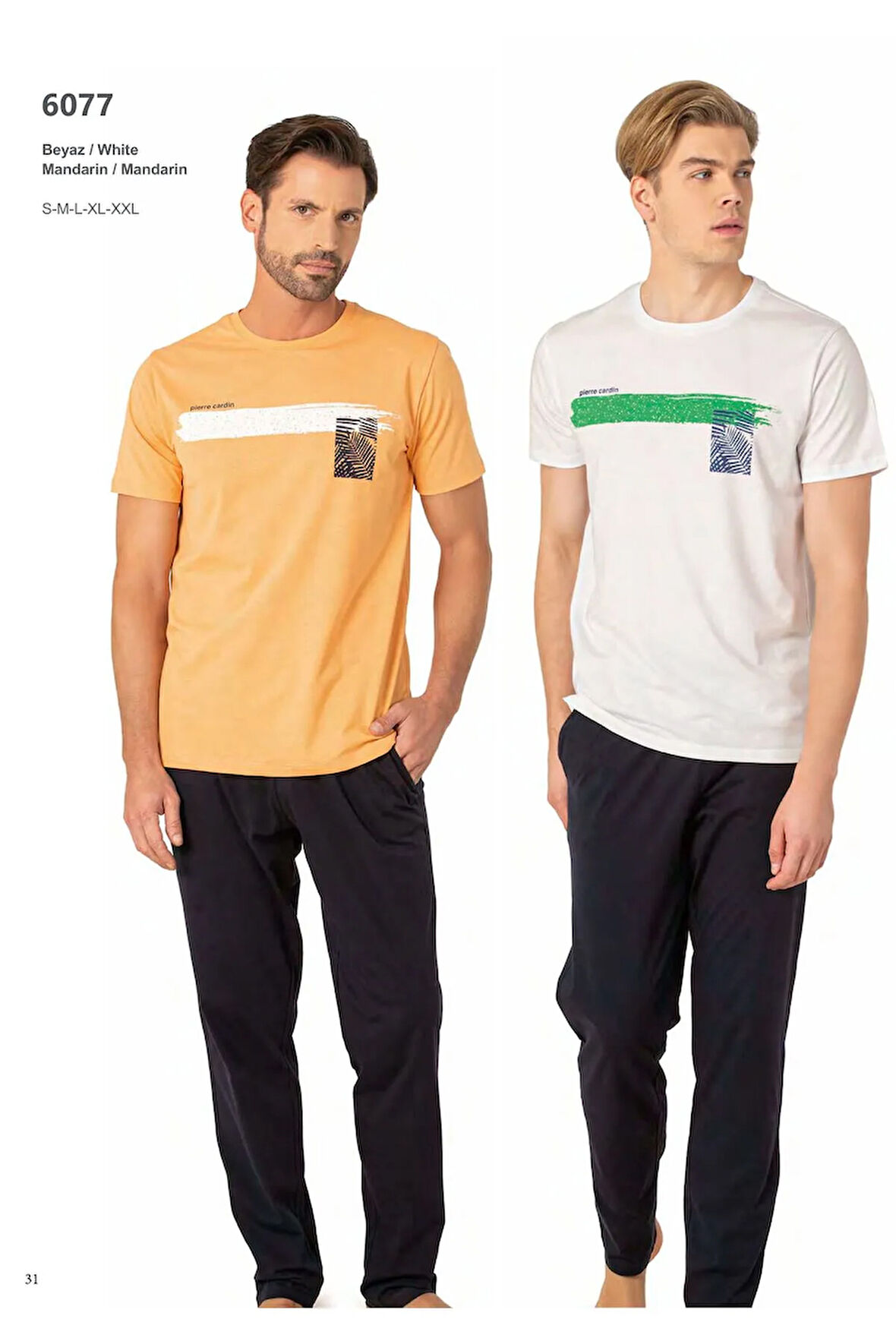 Erkek Yazlık Yeni Sezon Pamuklu Günlük Penye Kısakol Pijama Takım  6077