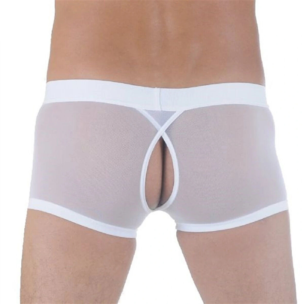 DM291122 Transparan Arkası Açık Mini Boxer