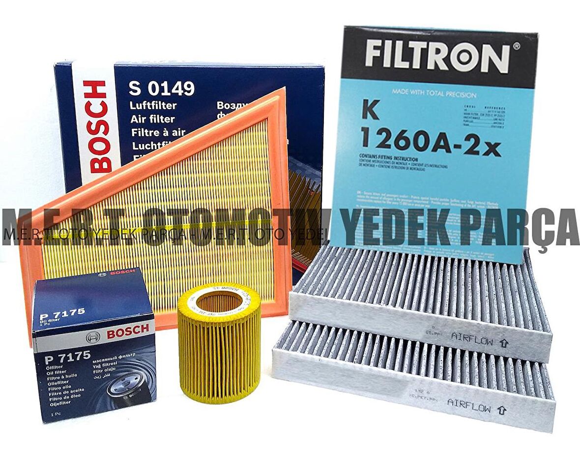 Bmw 5.20i F10 Benzinli Filtre Bakım Seti 2012-2016