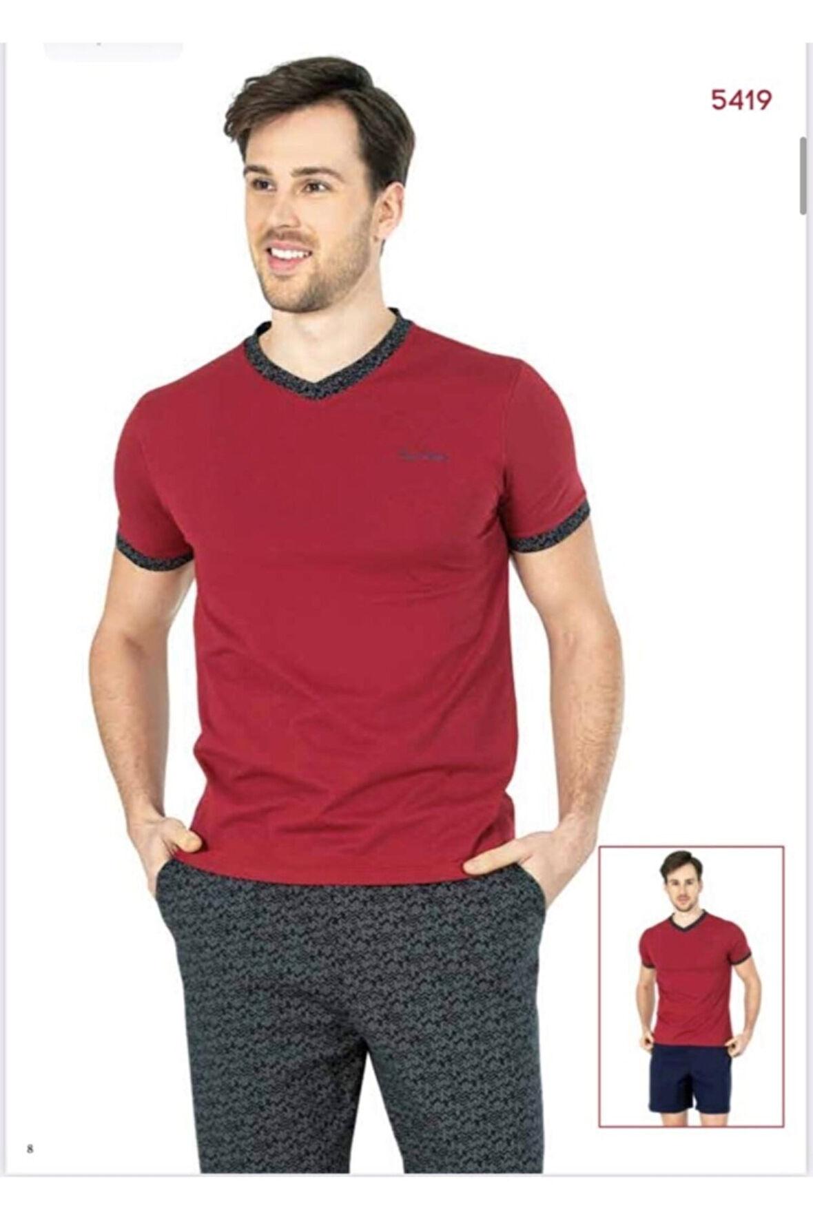 PİERRE CARDİN  3LÜ PİJAMA 