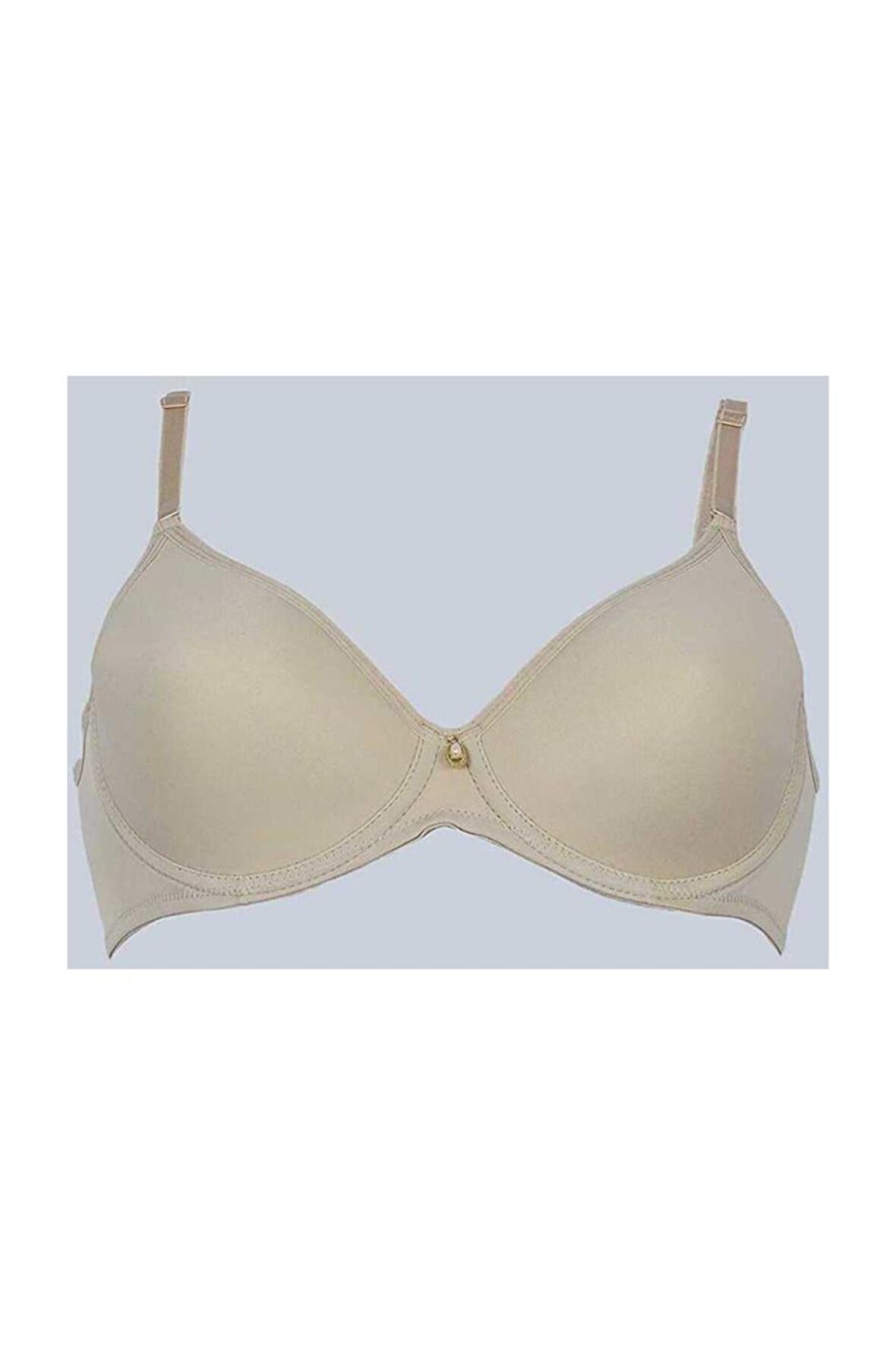 Kadın Bej Toparlayıcı Fanetta Taşlı Soft Cup Sütyen