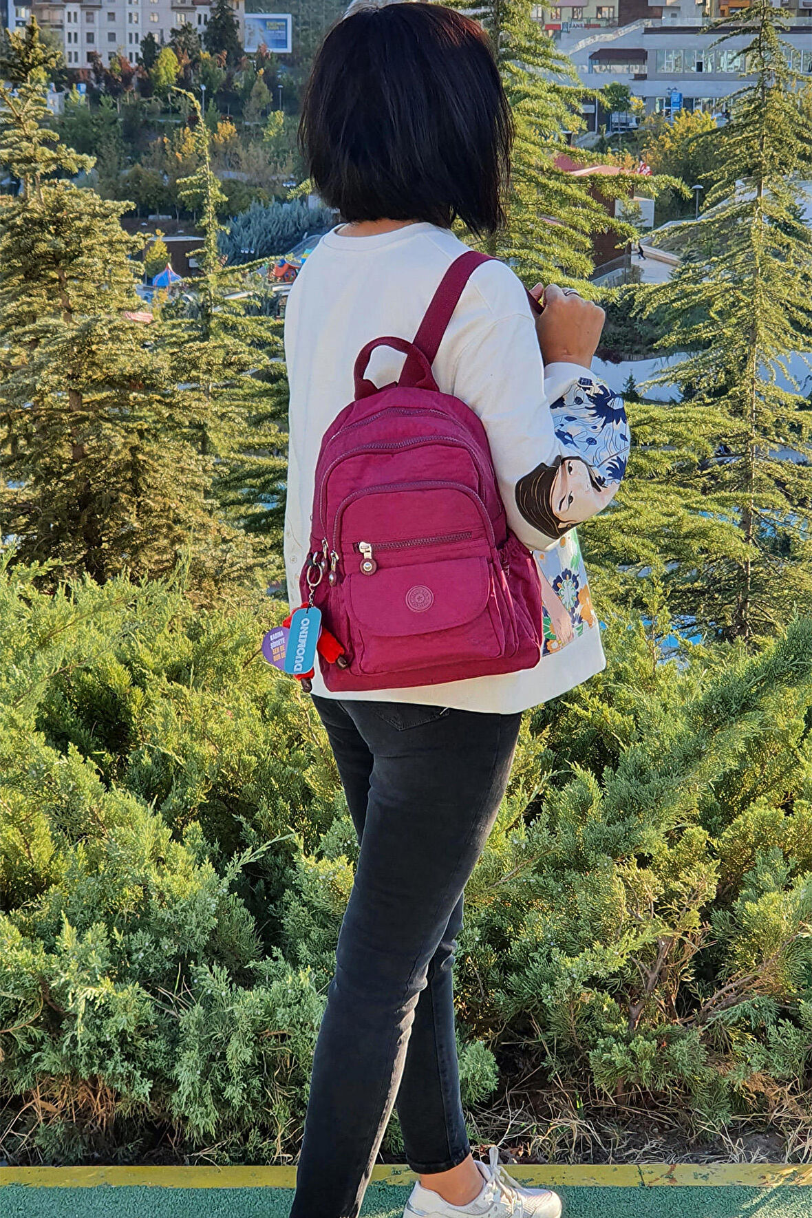 NEMO BAGS Unisex Bordo Sırt Çantası 12'' İnç Günlük Kullanım Klinkır Suya Dayanıklı Sırt Çantası/ Tablet Bölmeli/ Spor Çantası Kılinkır 30x25x13cm