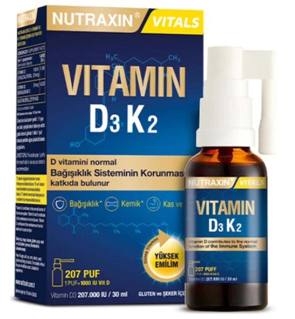 Nutraxin D3K2 Sprey 30 ml