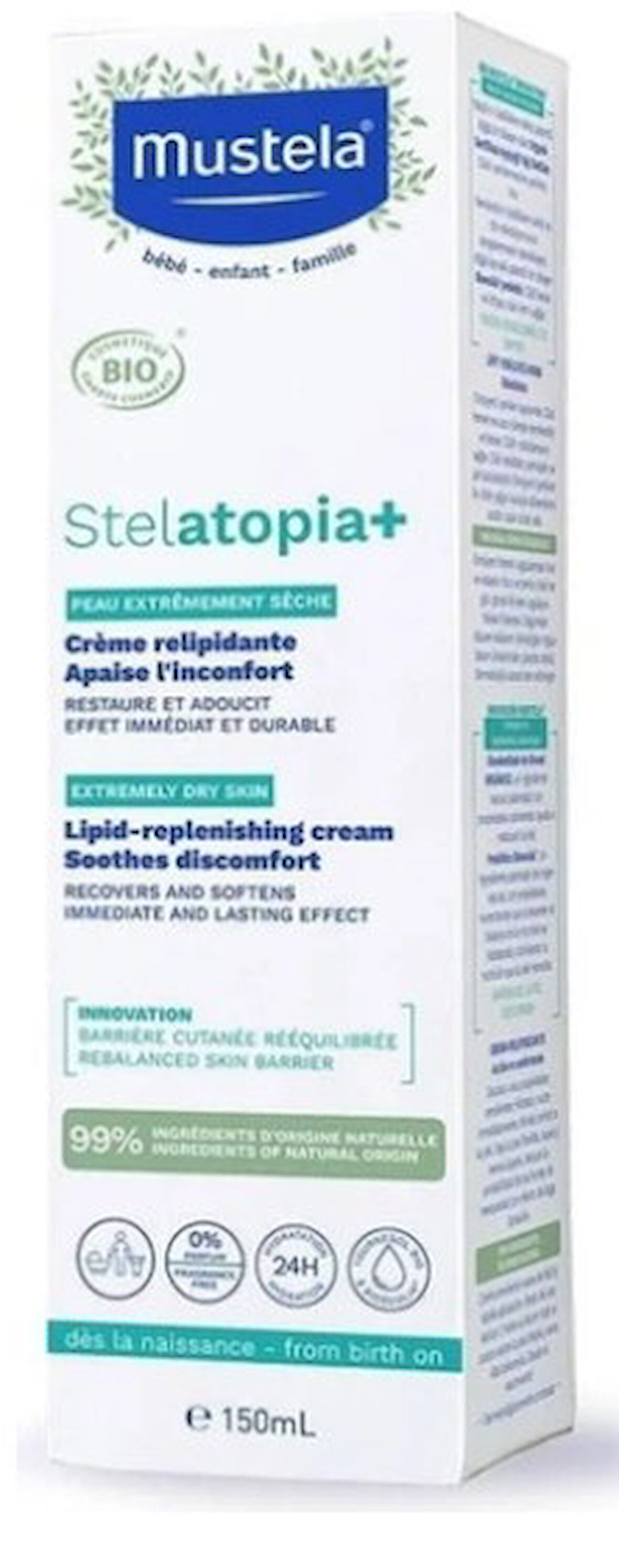 Mustela Stelatopia Lipit Yenileyici Krem Pompalı Şişe 150 ml