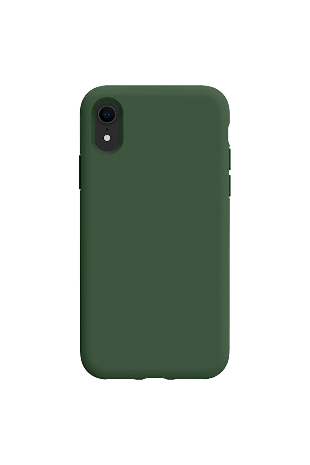 iphone XR Uyumlu Premium Lansman Liquid Silikon Kılıf İçi Kadife-Çam Yeşili