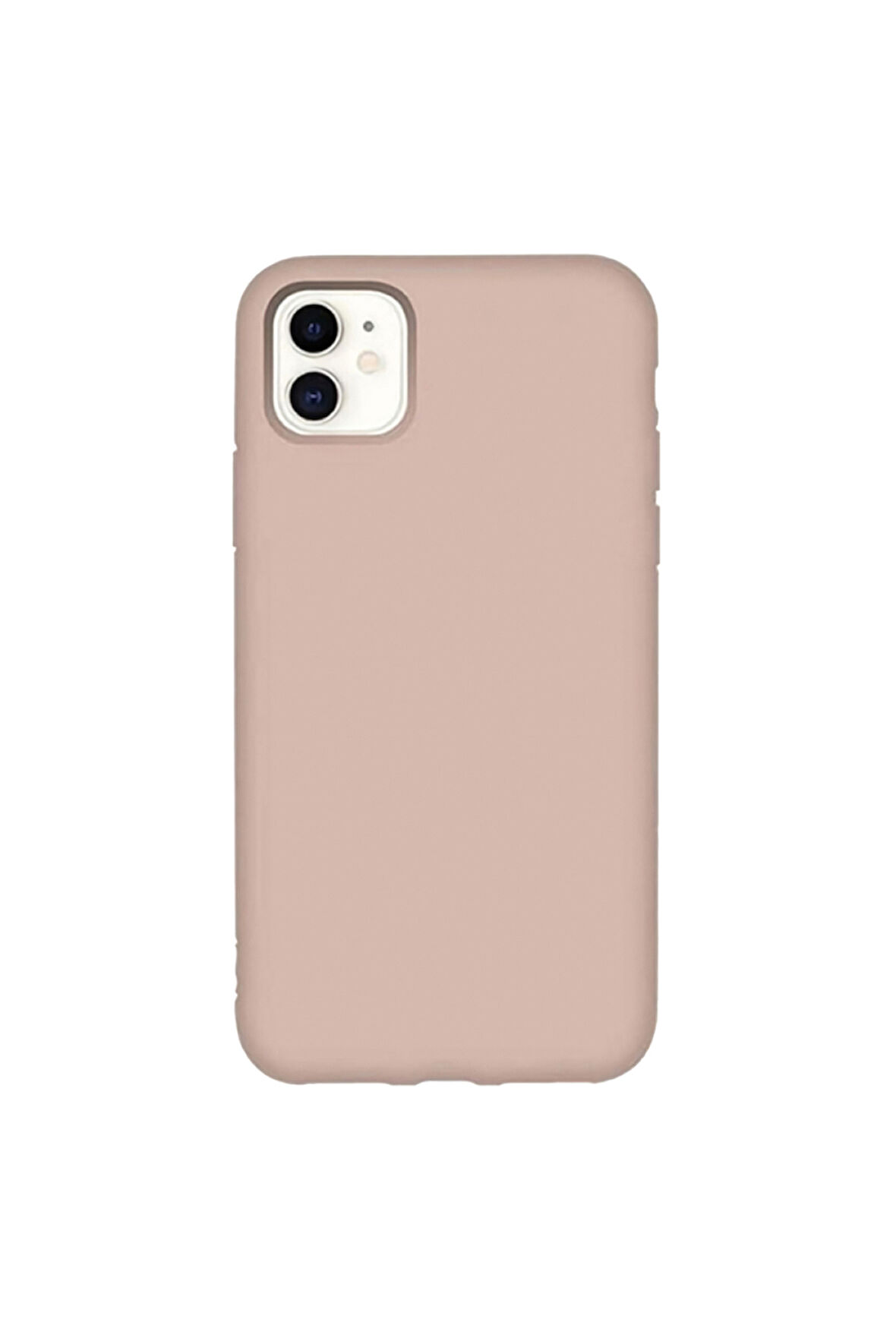 iphone 11 Uyumlu Premium Lansman Liquid Silikon Kılıf İçi Kadife-Kum Pembe
