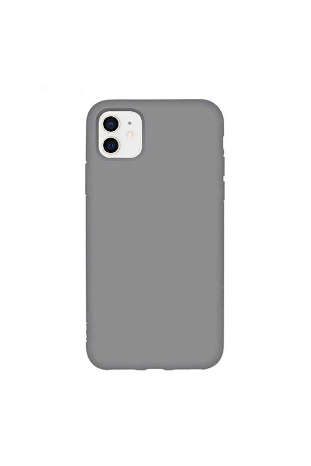 iphone 11 Uyumlu Premium Lansman Liquid Silikon Kılıf İçi Kadife-Gri